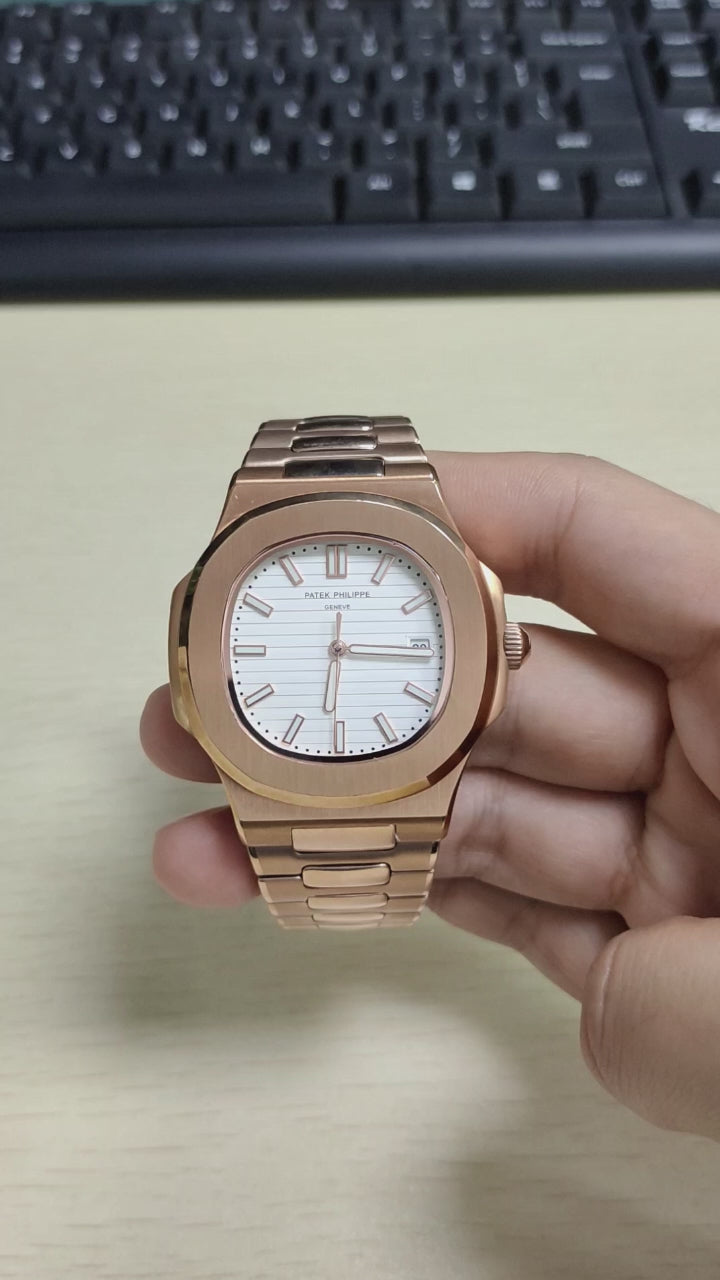 Rose Gold Patek Inspired - White Dial 💥
