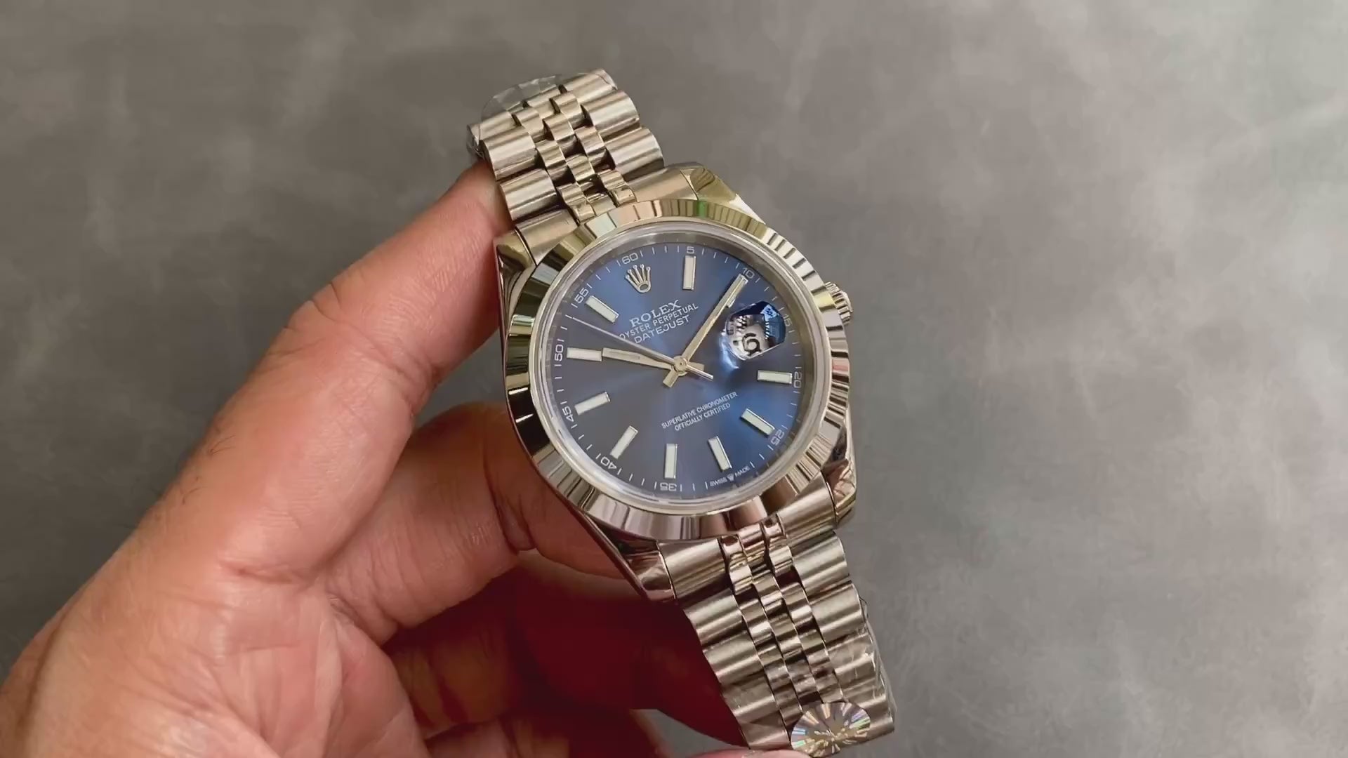 Silver Date Just Inspired - Blue Dial 💥