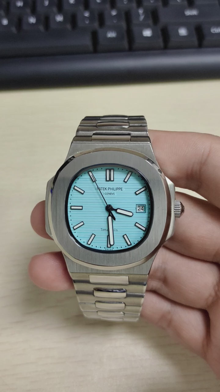 Silver Patek Inspired - Light Blue Dial 💥