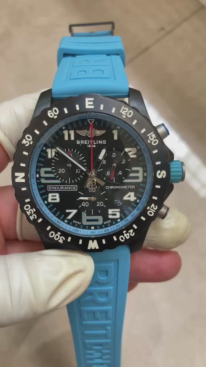 Blue Strap Breitling Inspired - Black Dial 💥