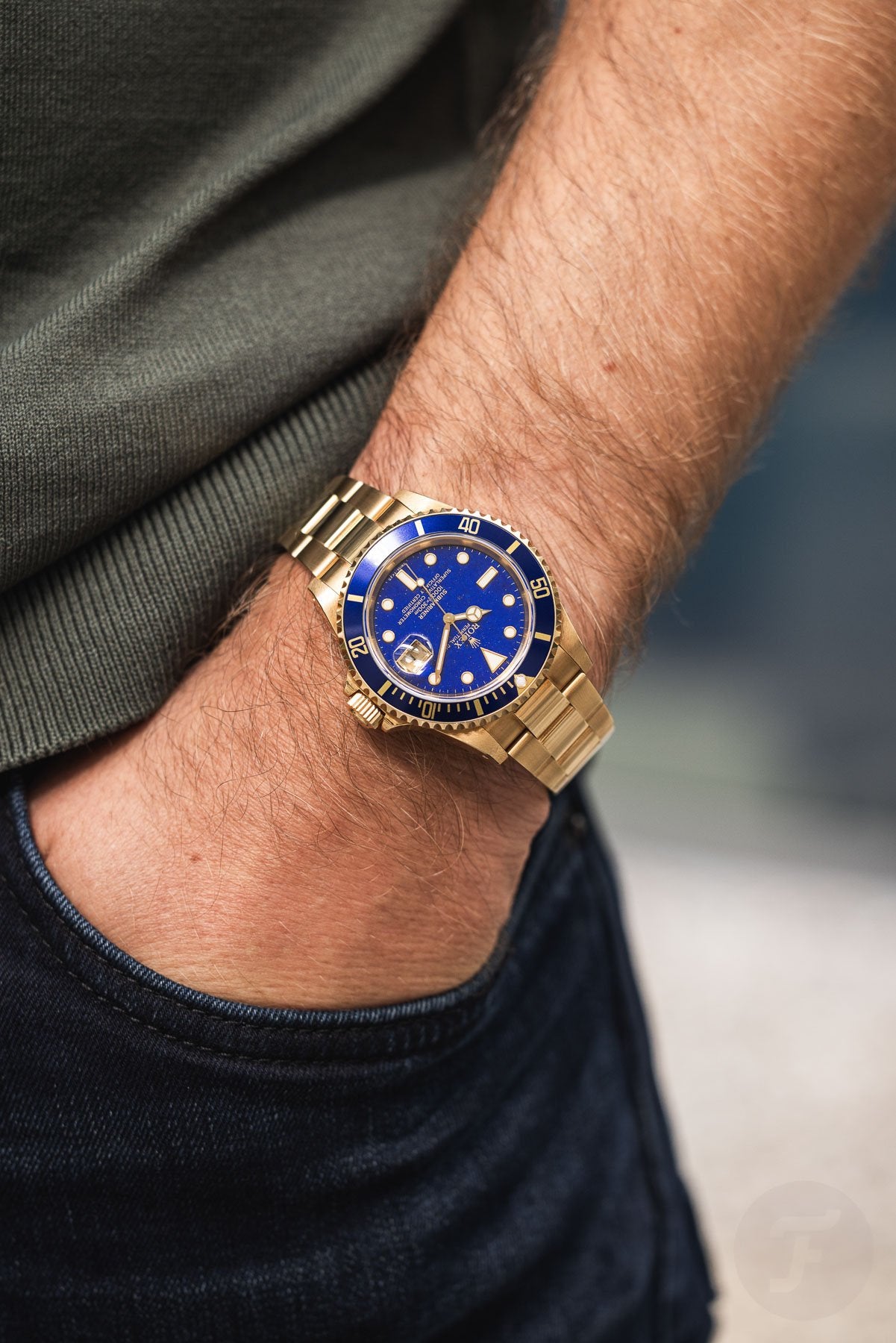 Gold Submariner Inspired - Blue Dial 💥 - The Fake Watch Company 💥