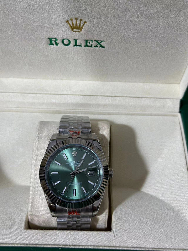 Silver Date Just Inspired - Green Dial 💥