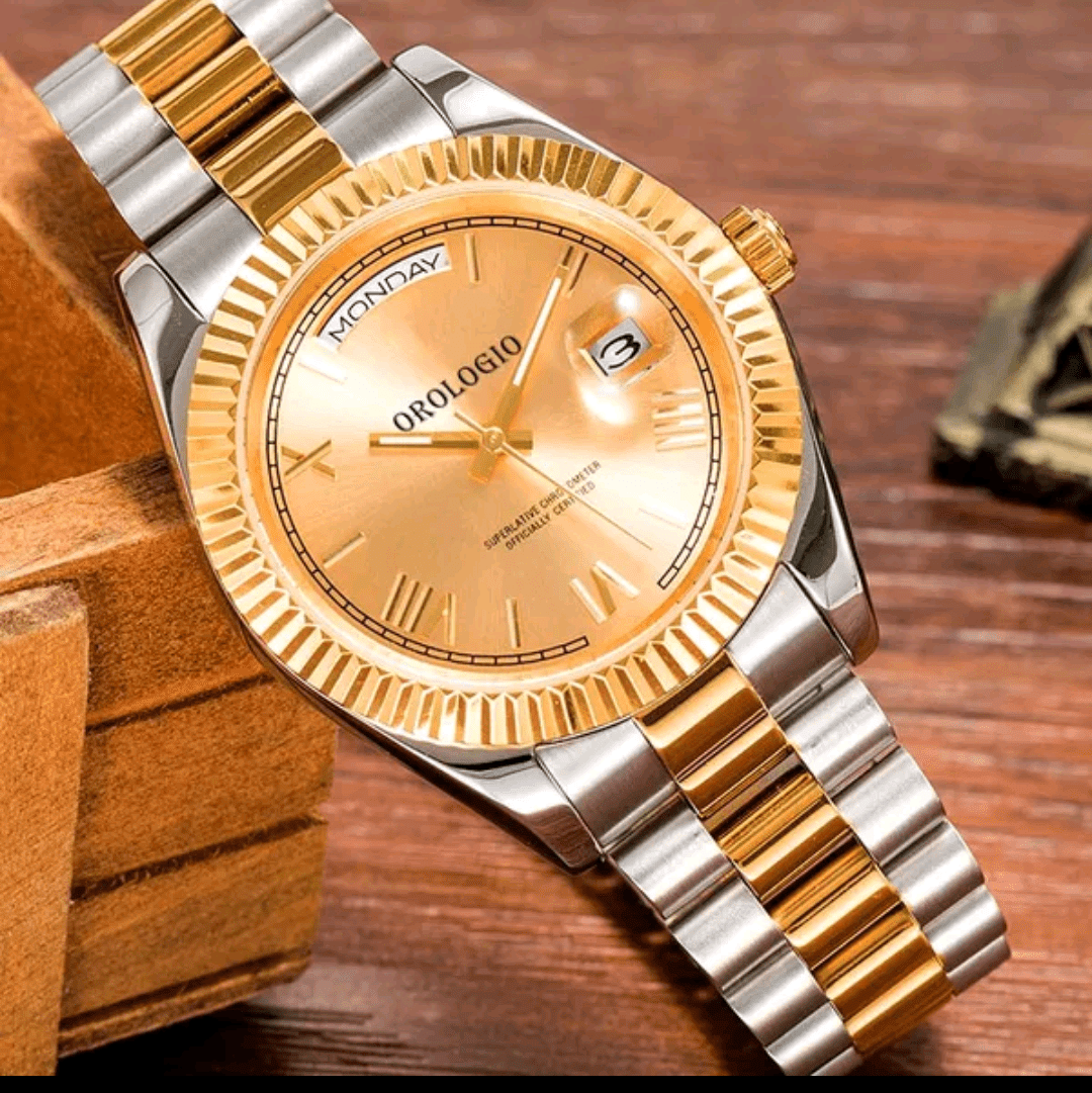 Two Tone Day Date Inspired - Gold Dial 💥 - The Fake Watch Company 💥