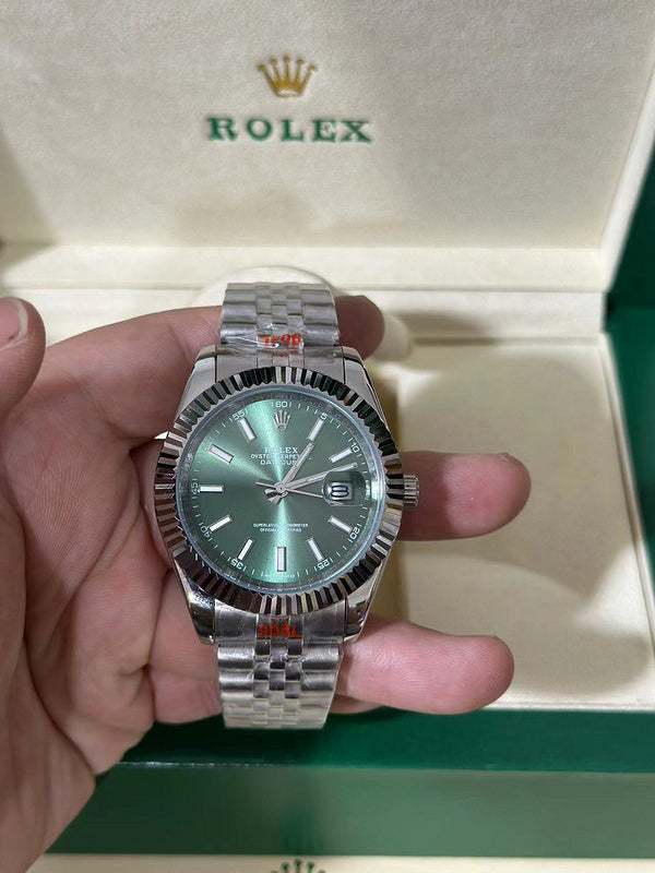 Silver Date Just Inspired - Green Dial 💥