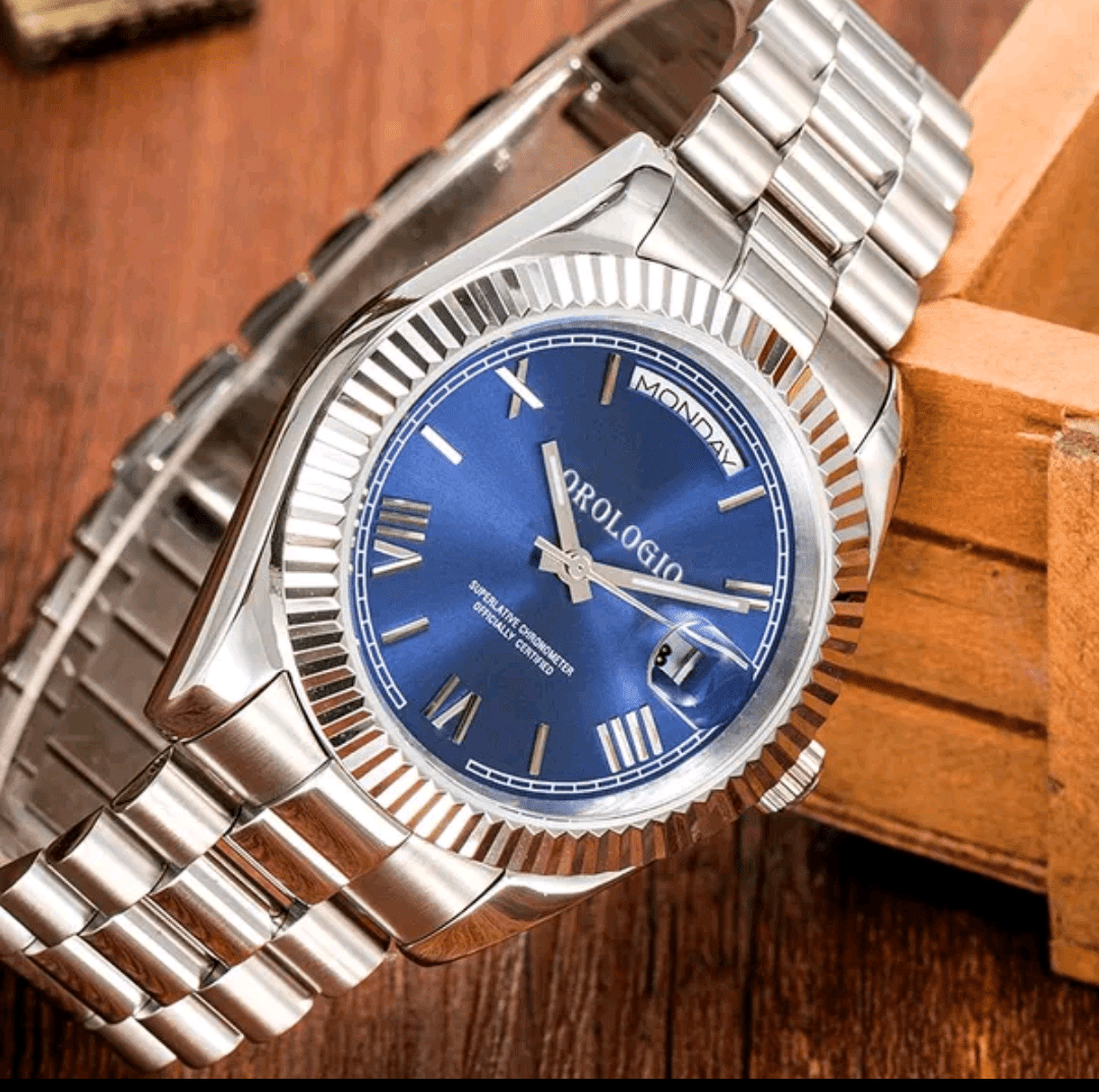 Silver Day Date Inspired - Blue Dial 💥 - The Fake Watch Company 💥