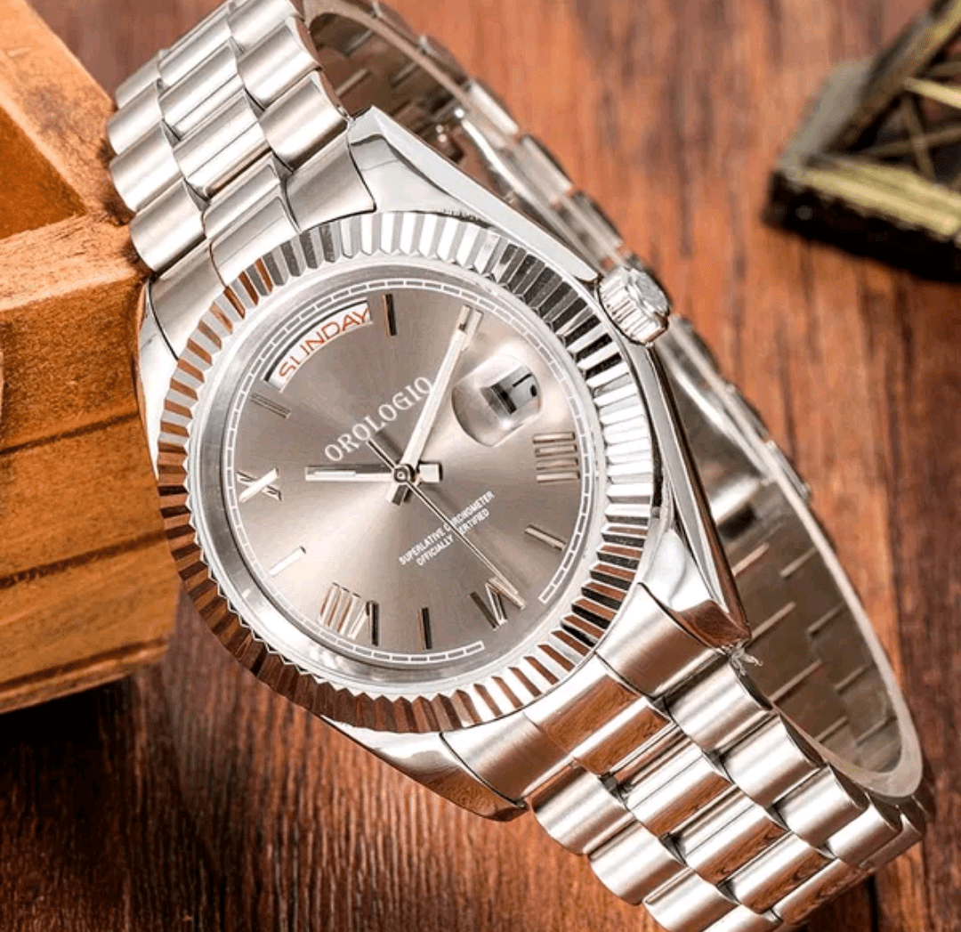 Silver Day Date Inspired - Grey Dial 💥 - The Fake Watch Company 💥