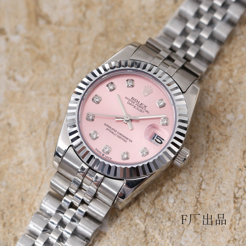 Silver Date Just Inspired - Pink Dial 💥