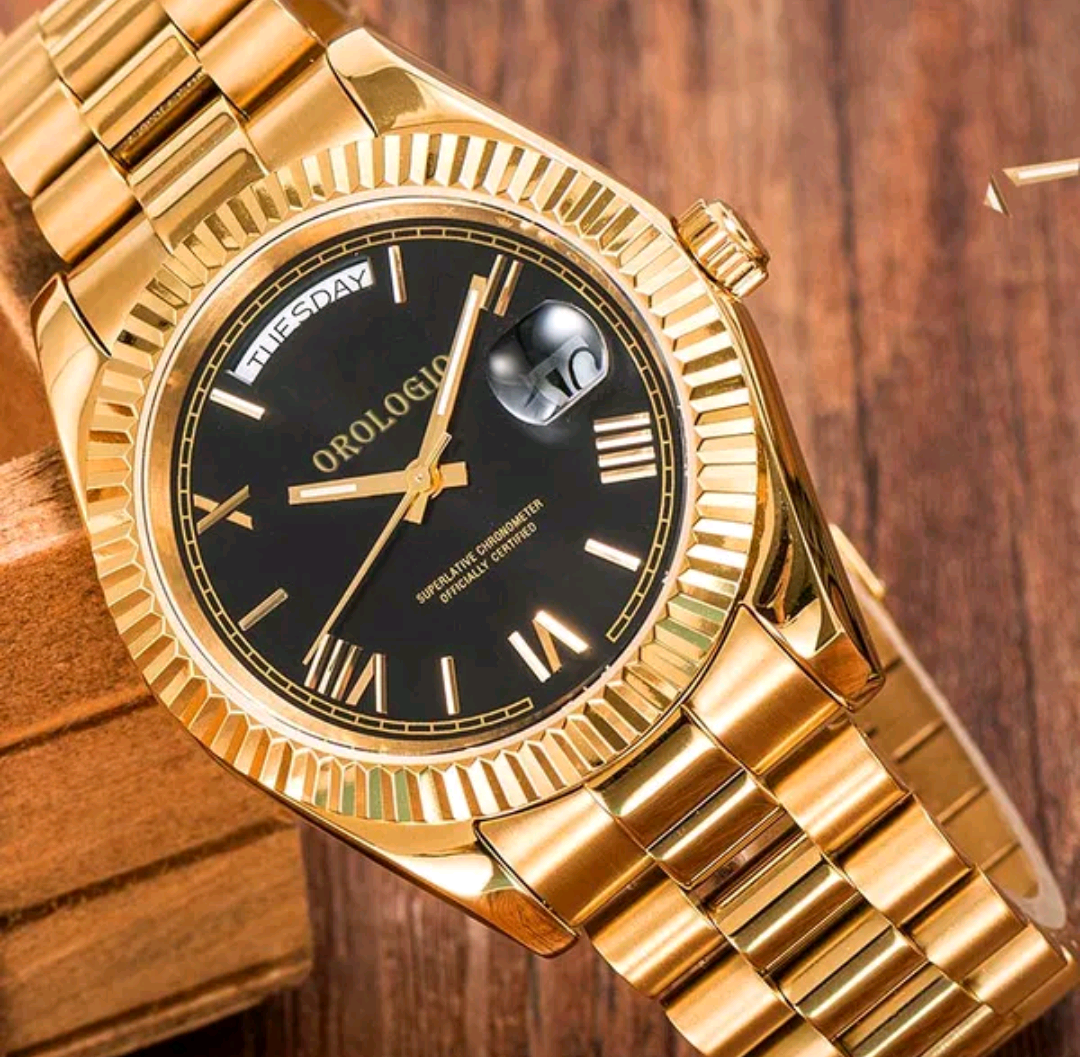 Gold Day Date Inspired - Black Dial 💥