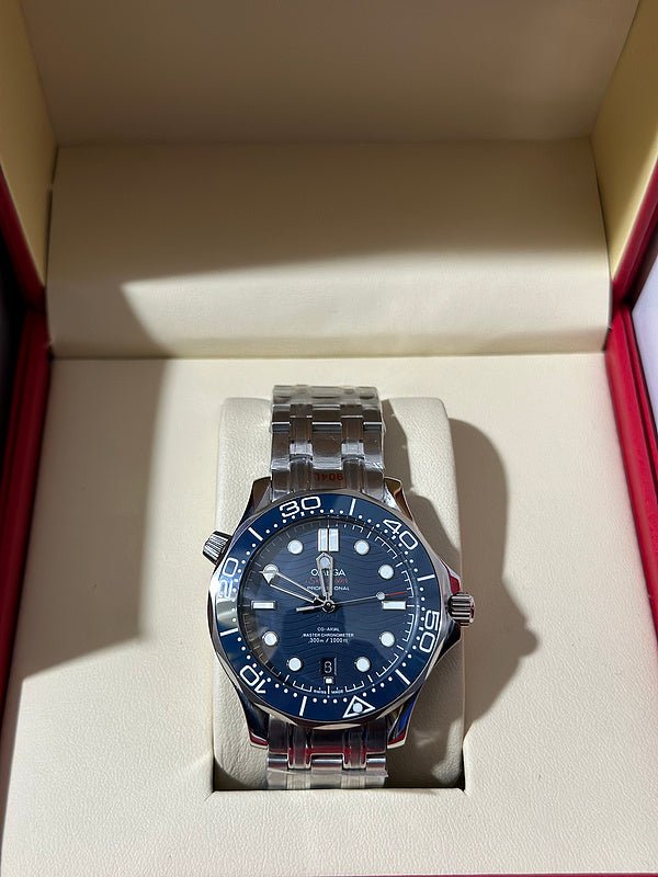 Silver Omega Inspired - Blue Dial 💥 - The Fake Watch Company 💥